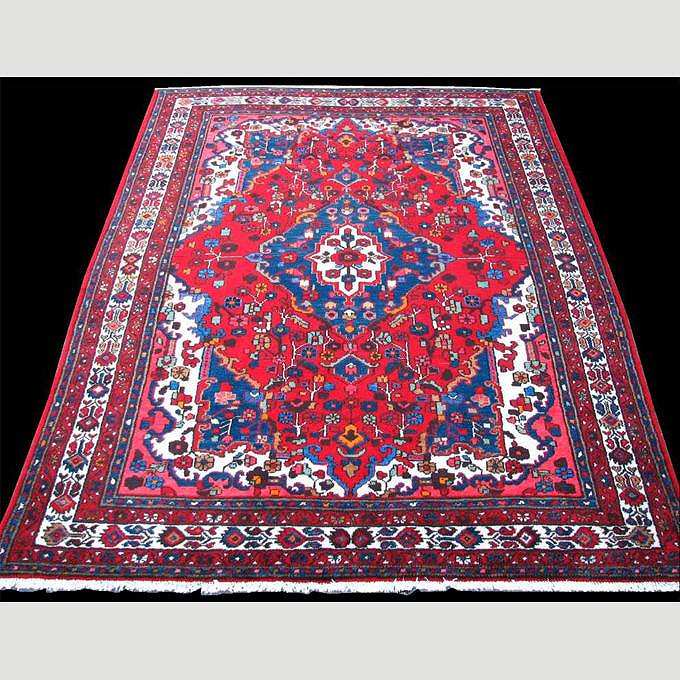 ペルシャ絨毯 イラン セネ産 手織り ウール イリアティ 100×70㎝-