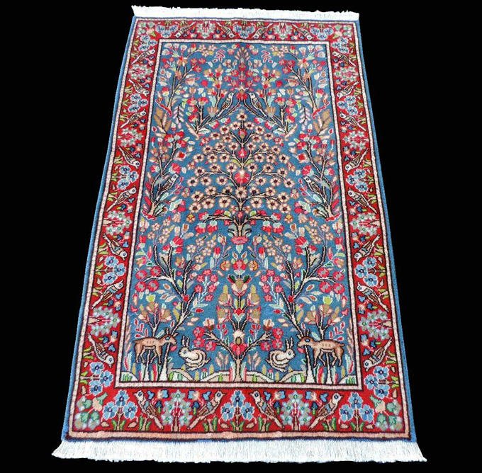 reserve【ペルシャ絨毯・カーペット】 手織り イラン ケルマン産 玄関 