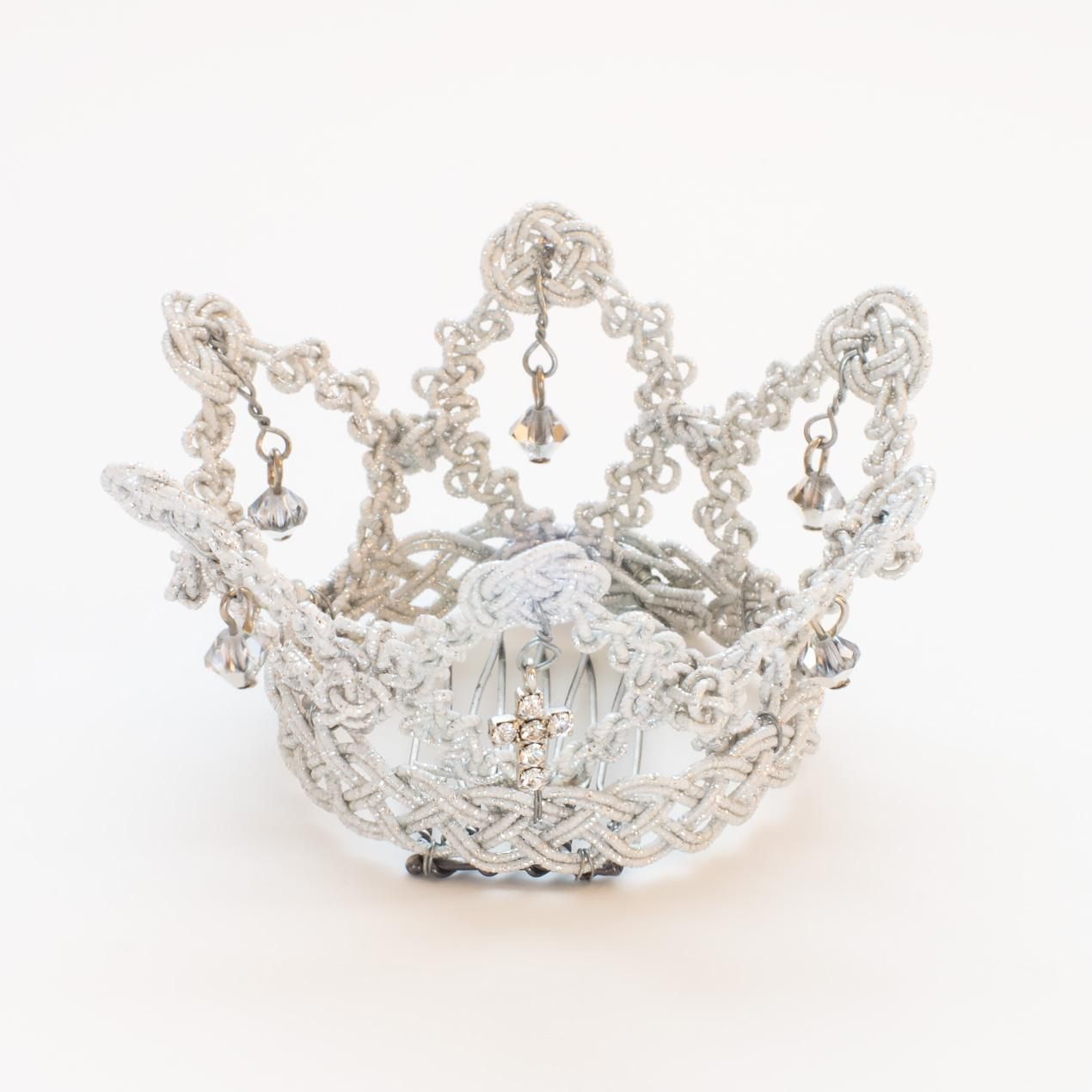 水引で結んだクラウン（シルバー）│和工房 包結 オンラインショップ