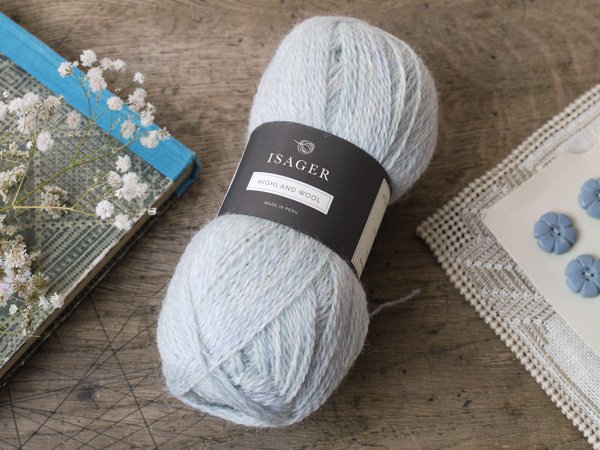 ISAGER HIGHLAND WOOL（Ice Blue） - presse 北欧、バルトの雑貨のお店