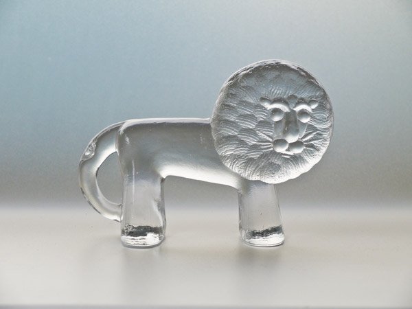 Kosta Bodaガラスのライオン（小） - presse 北欧、バルトの雑貨のお店