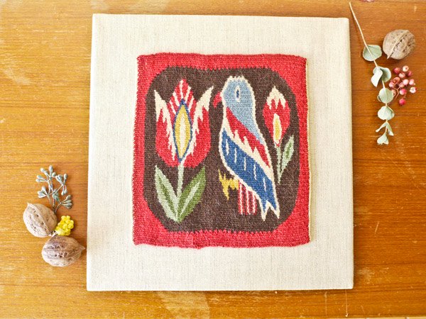スウェーデンでみつけたフレミッシュ織り鳥のタペストリー - presse 