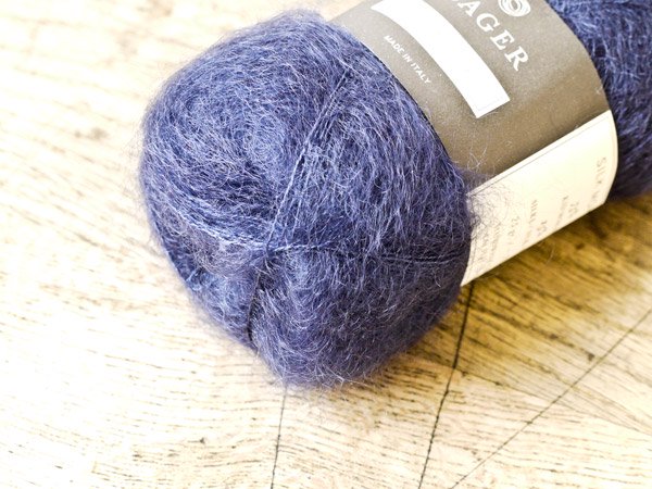 ISAGER SILK MOHAIR（ダークブルー／100） - presse　北欧、バルトの雑貨のお店　アラビア　グスタフスベリ　ロールストランド　 ヴィンテージファブリック