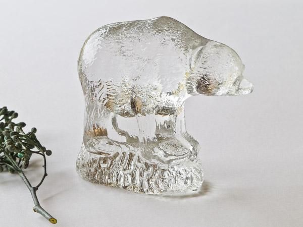 ガラスのクマペーパーウェイト（大） - presse 北欧、バルトの