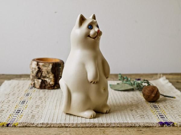 ARABIA アラビア ミハエルシルキン 猫 置き物 ARABIA アラビア ミハエルシルキン 猫 置き物 ARABIA アラビア