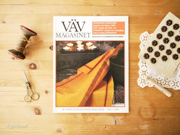 VAV MAGASINET Scandinavian Weaving Magazine 織り雑誌 ソフトカバー 1996 NR4 - presse　 北欧、バルトの雑貨のお店　アラビア　グスタフスベリ　ロールストランド　ヴィンテージファブリック