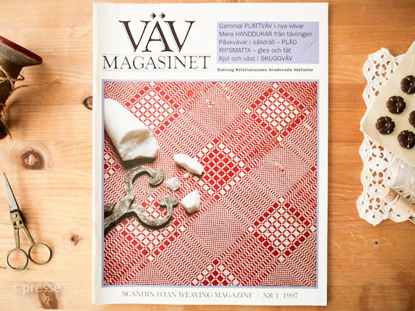 VAV MAGASINET Scandinavian Weaving Magazine 織り雑誌 ソフトカバー 1997 NR1 - presse　 北欧、バルトの雑貨のお店　アラビア　グスタフスベリ　ロールストランド　ヴィンテージファブリック