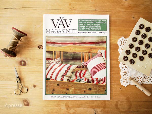 VAV MAGASINET Scandinavian Weaving Magazine 織り雑誌 ソフトカバー 1997 NR4 - presse　 北欧、バルトの雑貨のお店　アラビア　グスタフスベリ　ロールストランド　ヴィンテージファブリック