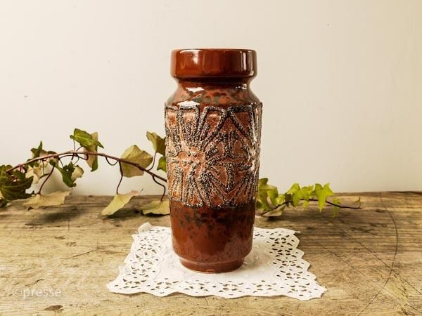スウェーデンでみつけた陶器の花瓶 つやブラウン フラワー柄 Presse 北欧 バルトの雑貨のお店 アラビア グスタフスベリ ロールストランド ヴィンテージファブリック スウェーデンでみつけた陶器の花瓶 つやブラウン フラワー柄 Presse 北欧 バルトの雑貨のお店 アラビア グスタフスベリ ロールストランド ヴィンテージファブリック