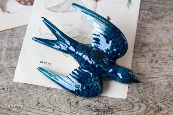 フィンランドで見つけた陶器の鳥 ツバメ - presse 北欧、バルトの雑貨