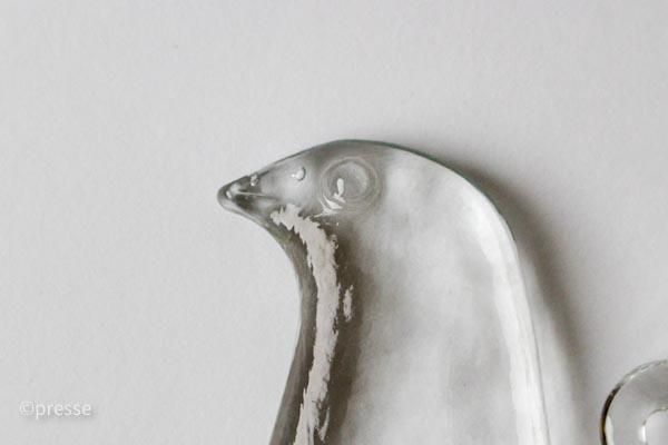 スウェーデンでみつけたKOSTA BODA ガラスの鳥のオーナメント 大