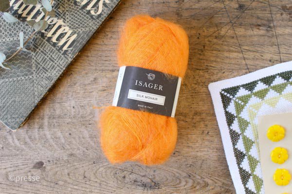 ISAGER SILK MOHAIR（オレンジ／64） - presse　北欧、バルトの雑貨のお店　アラビア　グスタフスベリ　ロールストランド　 ヴィンテージファブリック