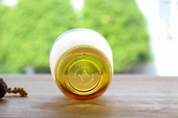 ガラス作家：能登朝奈　パート・ド・ヴェール　イエローのタンブラー ガラス作家：能登朝奈 パート・ド・ヴェール イエローのタンブラー