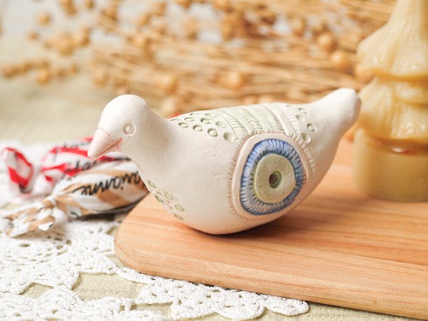 リトアニアで見つけた陶器の鳥の笛 くちばしピンク Presse 北欧 バルトの雑貨のお店 アラビア グスタフスベリ ロールストランド ヴィンテージファブリック
