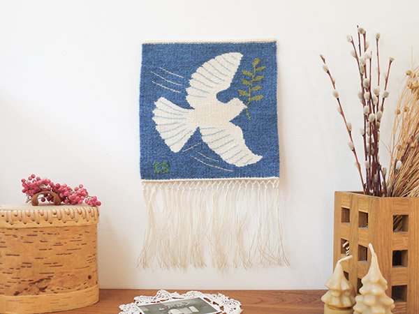 フレミッシュ織りのタペストリー鳩 - presse 北欧、バルトの雑貨のお店