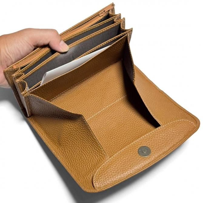 8/6完成 ❁︎chiii❁︎ 本革ギャルソン長財布 ミナペルホネン ギャルソン長財布 | 大容量本革牛革 - パイソン財布 蛇革財布