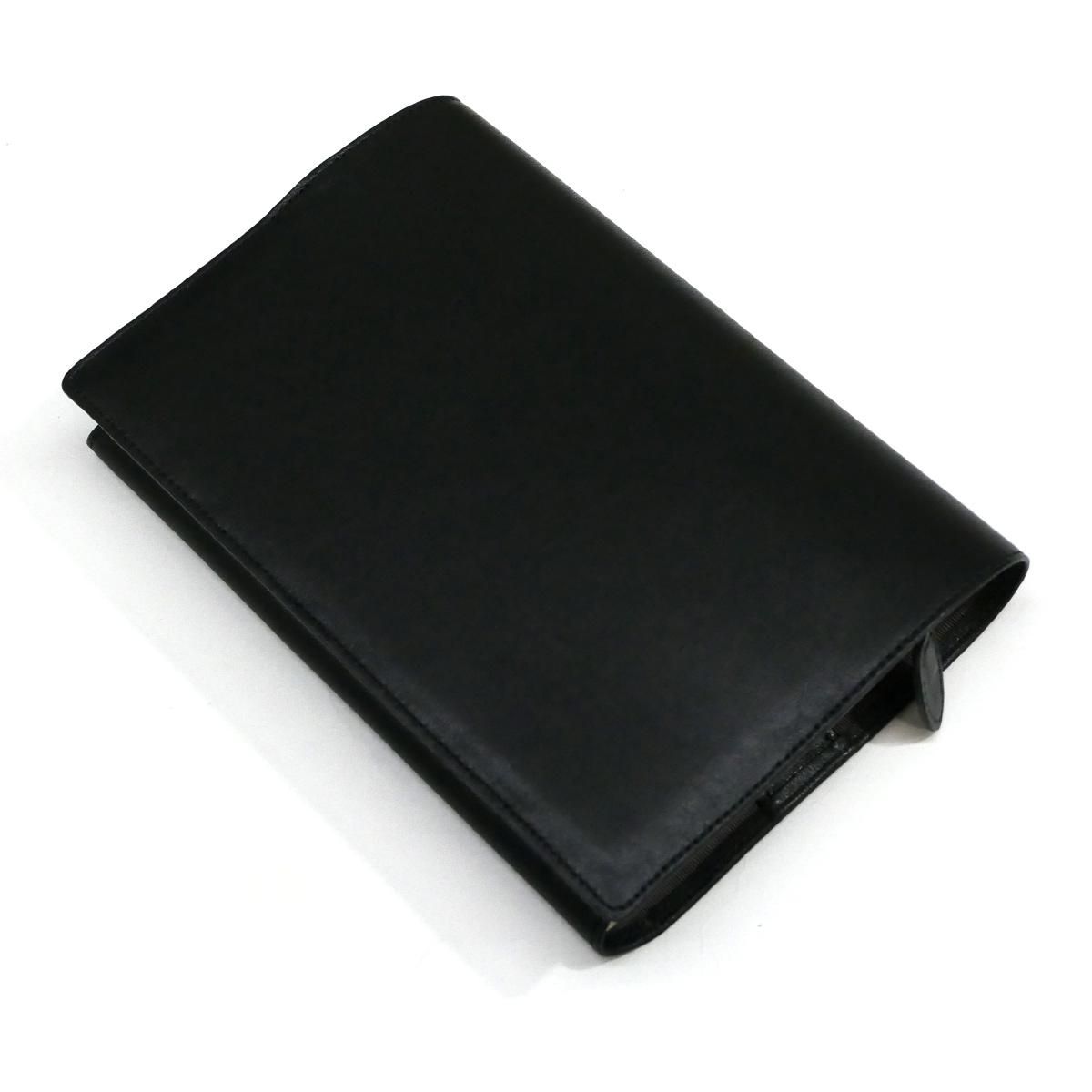 ブックカバー BOOKカバー 本革 馬革 ホースレザー ソフト仕上げ ブラック
