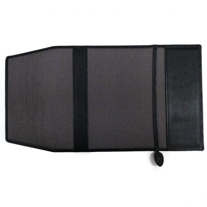 ブックカバー BOOKカバー 本革 馬革 ホースレザー ソフト仕上げ ブラック