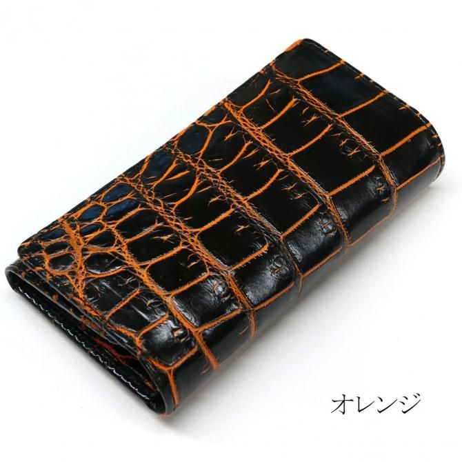 キーケース キーホルダー クロコダイル革 ワニ革 牛革 5連金具