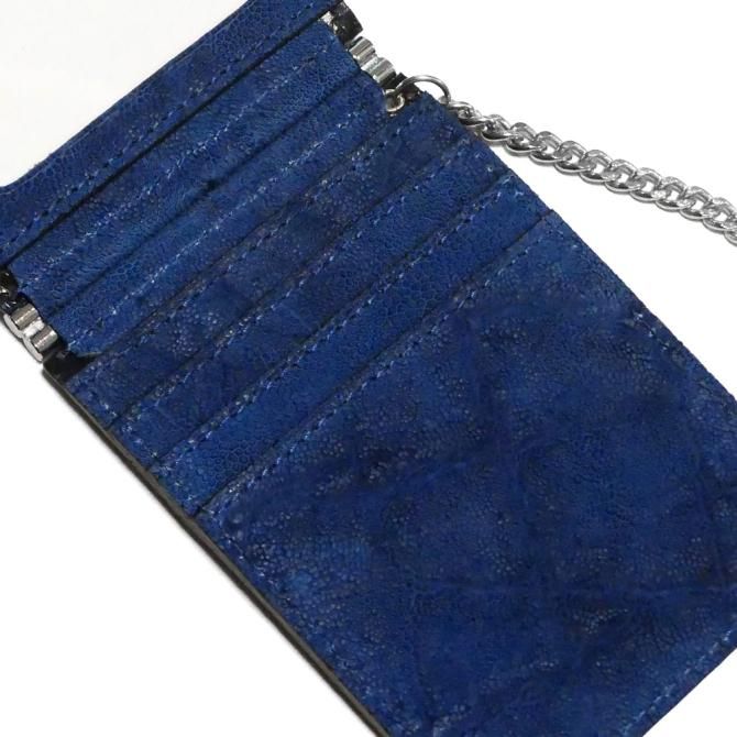 両面開き 二つ折り パスケース チェーン付き / 定期入れ idカード