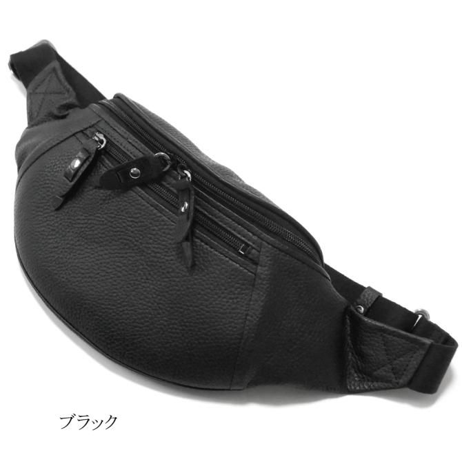 【極美品】nouer 牛革ボディバッグ 黒 シボ革 ヌエール nouer レザーライクマルチポケットボディバッグ