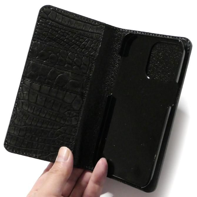 iPhone手帳型ケース | クロコダイル本革 - パイソン財布 蛇革