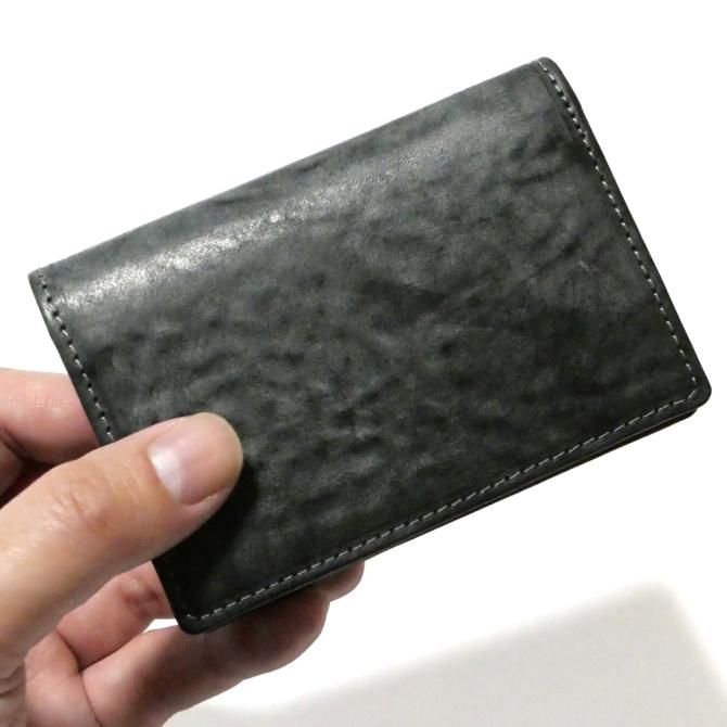 名刺入れ 通しマチ 本革 牛革 イタリアンレザー La Perla