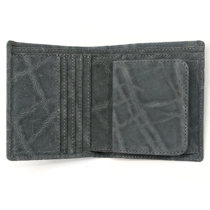 エレファントレザー「象革」二つ折り財布：ナカムラ