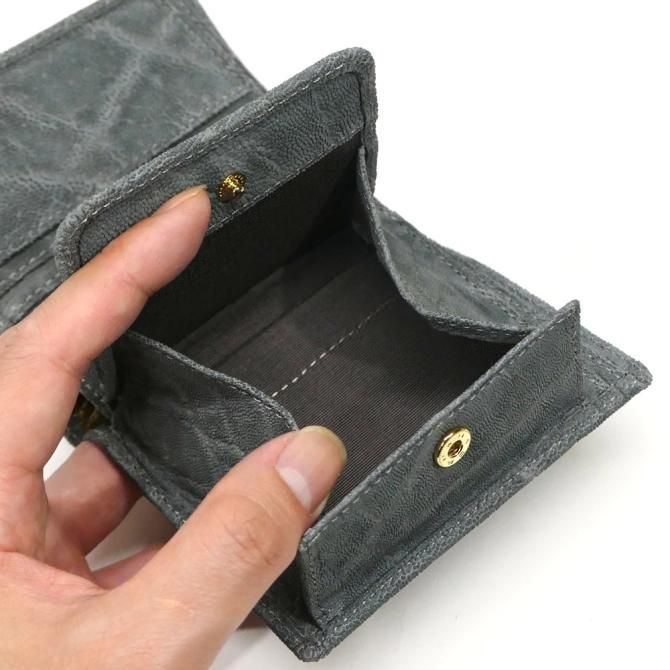 財布 二つ折り財布 ボックス型小銭入れ 札入れ内カード入れ 本革