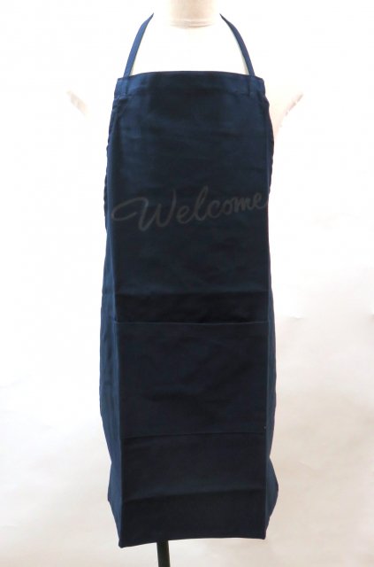 DRESSSEN ドレスセン COLOR APRON 【WELCOME】カラーエプロン NAVY