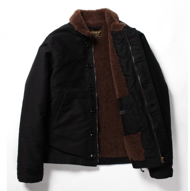 WACKOMARIA×WOLFSHEAD ALPACA BOA DECK JACKET アルパカボアデッキジャケット(BLACK) -  WACKOMARIA,M＆M,RATSjp,ビンゴブラザーズ正規取扱店【LITTLE BASTARD】滋賀県 セレクトショップ・通販可能