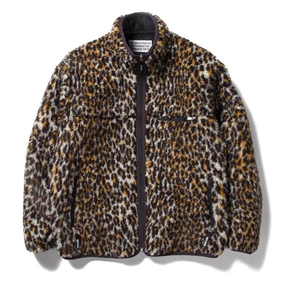 WACKO MARIA LEOPARD BOA FLEECE JACKET レオパードフリースジャケット