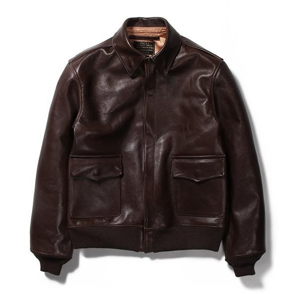 WACKOMARIA×WOLFSHEAD A-2 JACKET A2レザージャケット(BROWN ...