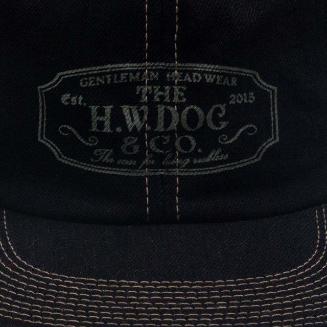 THE H.W.DOG&CO. TRUCKER CAP-D トラッカーキャップ デニム(ブラック 