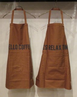 <img class='new_mark_img1' src='https://img.shop-pro.jp/img/new/icons47.gif' style='border:none;display:inline;margin:0px;padding:0px;width:auto;' />DRESSSEN APRON  HELLOW COFFEE/YES! RELAX TIME!ۥɥ쥹  С֥륨ץ(BROWN)