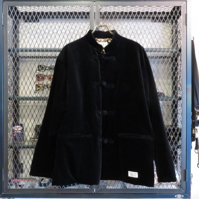 のぼり「リサイクル」 Wacko Maria VELVET KUNG-FU JACKET black