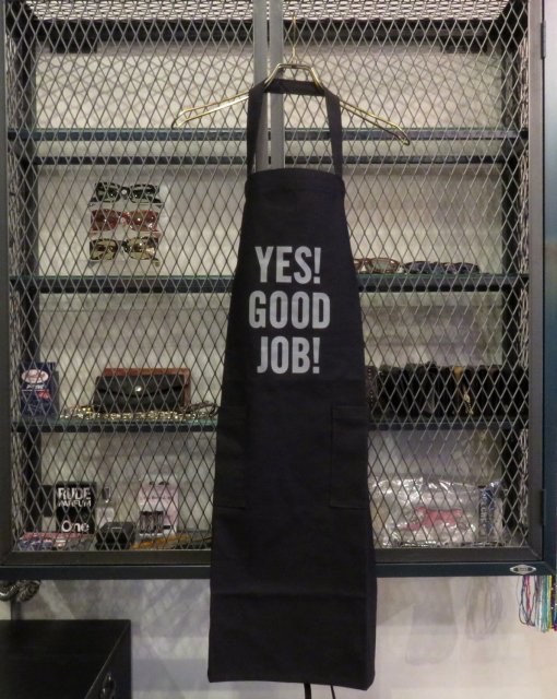 DRESSSEN DAY USE W POCKET APRON 【YES GOOD JOB】ダブルポケット カラーエプロン(BLACK) -  WACKOMARIA,M＆M,RATSjp,ビンゴブラザーズ正規取扱店【LITTLE BASTARD】滋賀県 セレクトショップ・通販可能