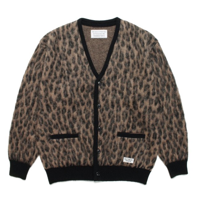 WACKO MARIA LEOPARD MOHAIR CARDIGAN (TYPE-1)BROWN レオパードモヘアカーディガン(ブラウン) -  WACKOMARIA,M＆M,RATSjp,ビンゴブラザーズ正規取扱店【LITTLE BASTARD】滋賀県 セレクトショップ・通販可能