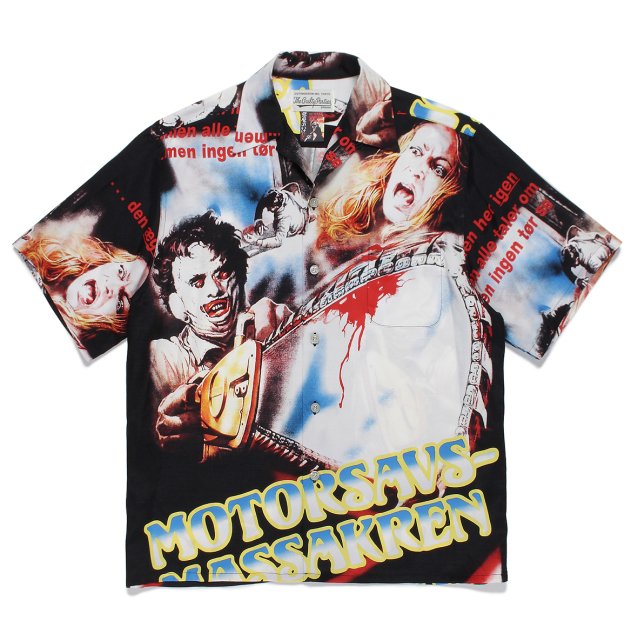 THE TEXAS CHAINSAW MASSACRE × WACKOMARIA HAWAIIAN SHIRTS S/S(TYPE