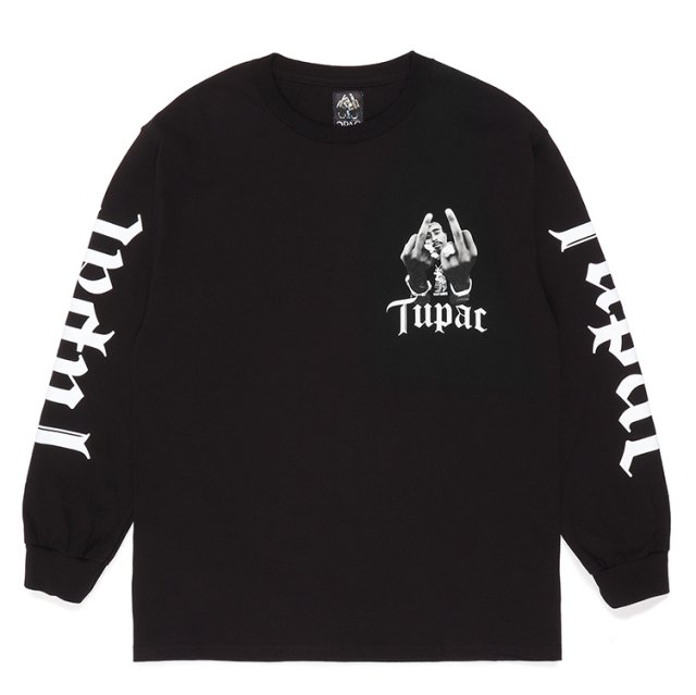 TUPAC × WACKOMARIA CREW NECK LONG SLEEVE T-SHIRT - WACKOMARIA,M＆M