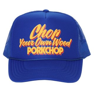 <img class='new_mark_img1' src='https://img.shop-pro.jp/img/new/icons32.gif' style='border:none;display:inline;margin:0px;padding:0px;width:auto;' />PORKCHOP GARAGESUPPLY  CHOP YOUR OWN WOOD CAP(BLUE)