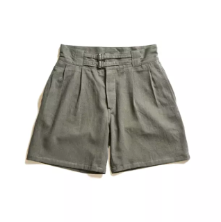 <img class='new_mark_img1' src='https://img.shop-pro.jp/img/new/icons25.gif' style='border:none;display:inline;margin:0px;padding:0px;width:auto;' />ACVM  COTTON LINEN GURKHA SHORTS(ARMY GREEN) SALE