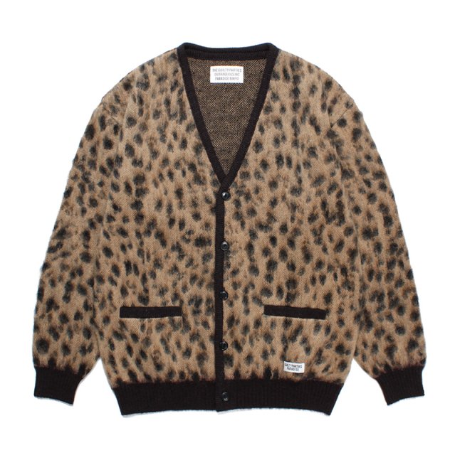 WACKO MARIA LEOPARD MOHAIR CARDIGAN(BEIGE) -  WACKOMARIA,M＆M,RATSjp,ビンゴブラザーズ正規取扱店【LITTLE BASTARD】滋賀県 セレクトショップ・通販可能