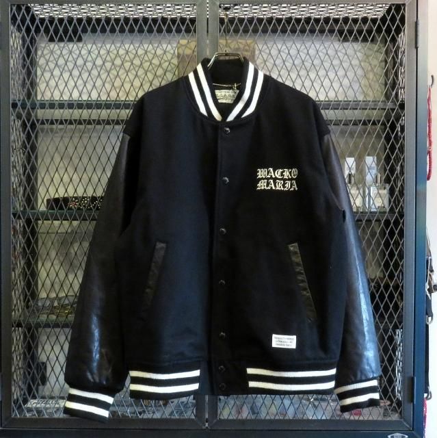 WACKOMARIA LEATHER VARSITY JACKET -B- (TYPE-1) - WACKOMARIA