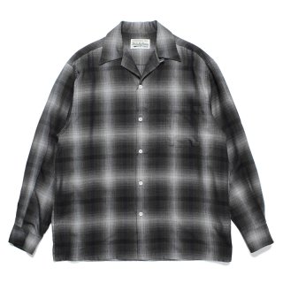 <img class='new_mark_img1' src='https://img.shop-pro.jp/img/new/icons47.gif' style='border:none;display:inline;margin:0px;padding:0px;width:auto;' />WACKOMARIAOMBRE CHECK OPEN COLLAR SHIRT L/S(TYPE-3)GRAY