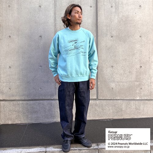 SNOOPY × STANDARD CALIFORNIA SD COWABUNGA Crew Sweat(BLUE) -  WACKOMARIA,M＆M,RATSjp,ビンゴブラザーズ正規取扱店【LITTLE BASTARD】セレクトショップ・通販可能