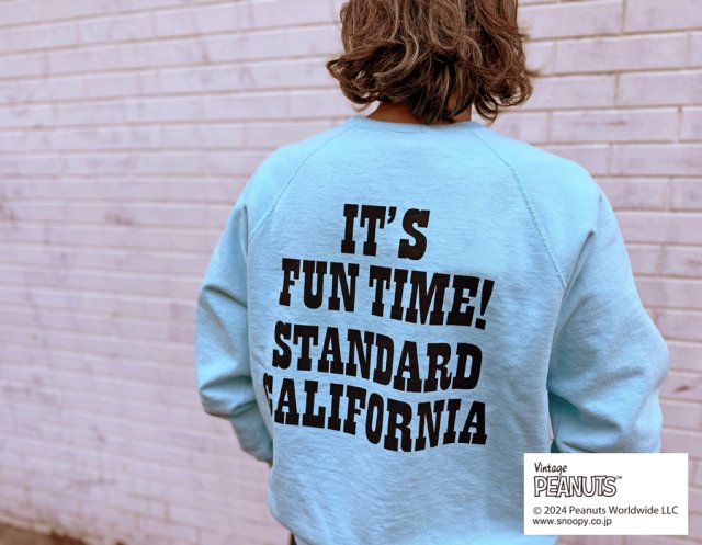 SNOOPY × STANDARD CALIFORNIA SD COWABUNGA Crew Sweat(BLUE