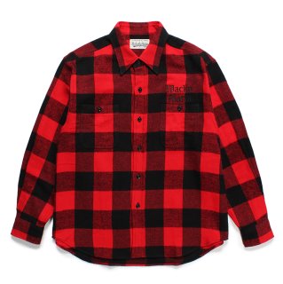 <img class='new_mark_img1' src='https://img.shop-pro.jp/img/new/icons5.gif' style='border:none;display:inline;margin:0px;padding:0px;width:auto;' />WACKOMARIABLOCK CHECK FLANNEL SHIRT(TYPE-2)RED