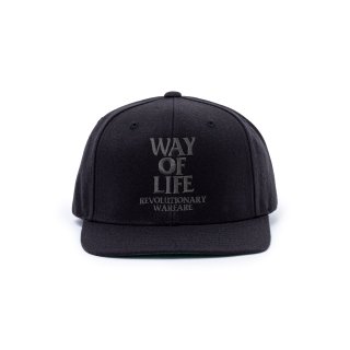 <img class='new_mark_img1' src='https://img.shop-pro.jp/img/new/icons47.gif' style='border:none;display:inline;margin:0px;padding:0px;width:auto;' />RATSEMBROIDERY CAP   WAY OF LIFE(BLACK  CHARCOAL)