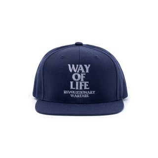 <img class='new_mark_img1' src='https://img.shop-pro.jp/img/new/icons5.gif' style='border:none;display:inline;margin:0px;padding:0px;width:auto;' />RATS   EMBROIDERY CAP   WAY OF LIFE(NAVY  PEARL BLUE)